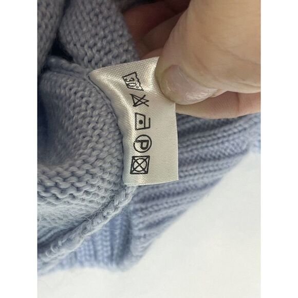 Tresor des Oceans Boys Blue Striped Flag Fish Canadian Sweater Sz 8a Wool Blend - Picture 9 of 12